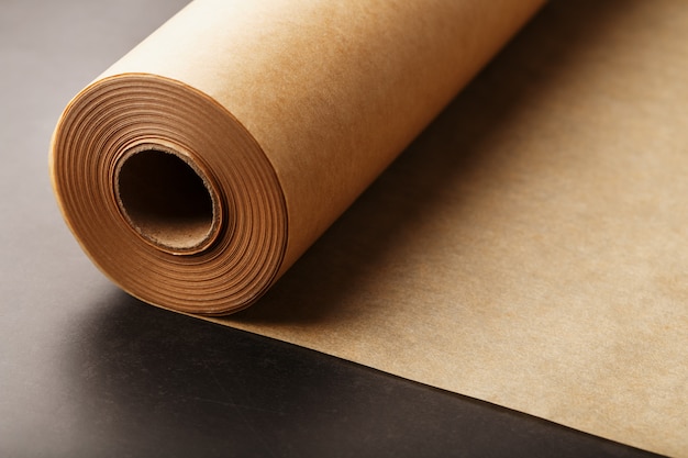 dark brown paper roll