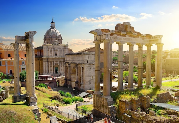 Premium Photo | Roman ruins in rome, italy