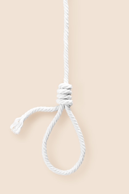 死んだ首のためのロープ縄 プレミアム写真