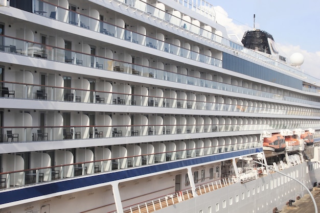 Row Of Passenger Rooms On A Cruise Ship Photo Premium Download