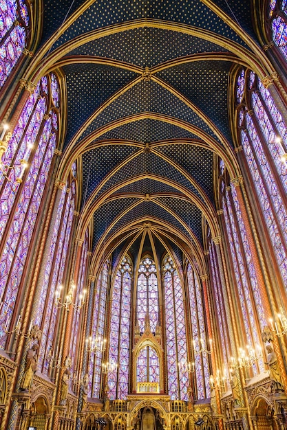 Premium Photo | The sainte chapelle (holy chapel) in paris, france