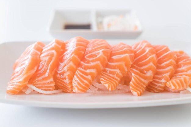 Free Photo | Salmon raw sashimi