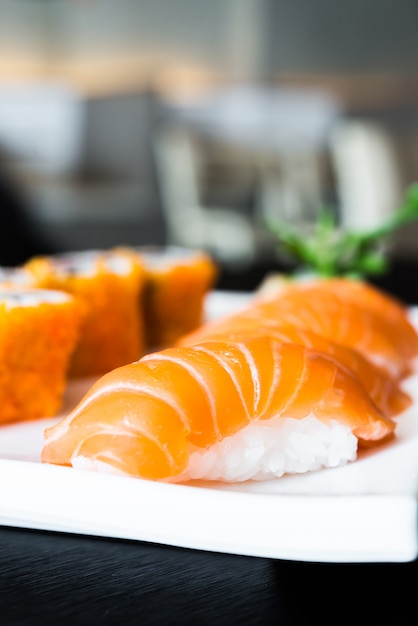Free Photo | Salmon sushi