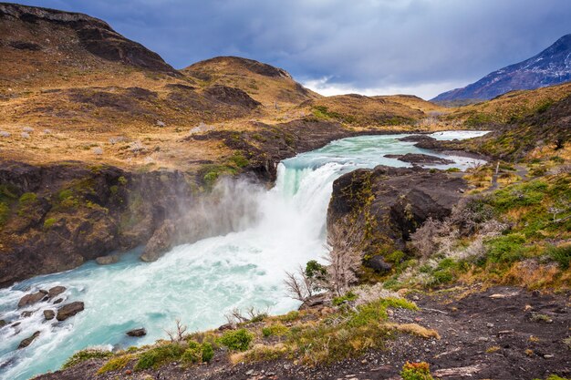 Premium Photo | The salto grande waterfall