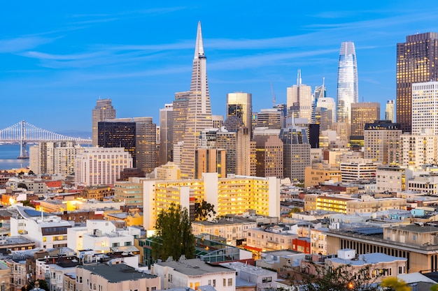 Premium Photo | San francisco downtown skyline