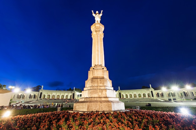 Premium Photo | The Sanctuary Of Fatima At The Night, Fatima, Portugal