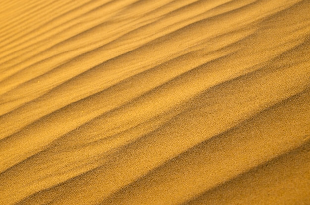 ゴールド砂漠の砂のテクスチャ プレミアム写真