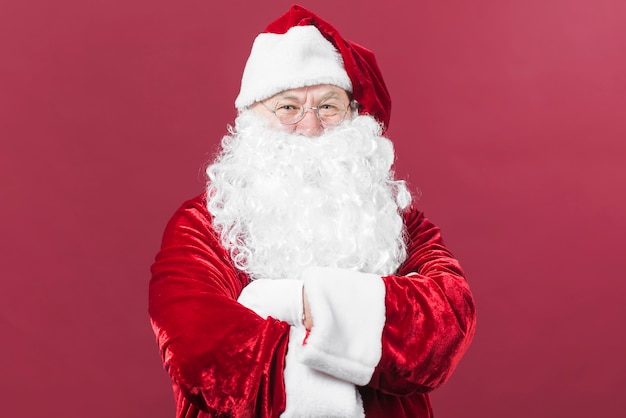 Free Photo | Santa claus standing crossing arms on chest