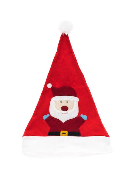 Santa red hat isolated on white background | Free Photo