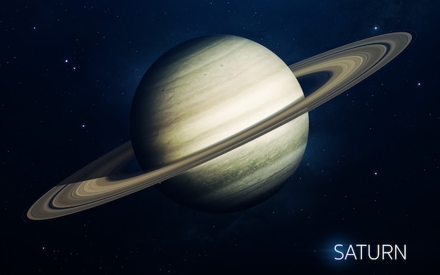 Saturn Planets Of The Solar System In High Quality Science Wallpaper Premium Photo 3574