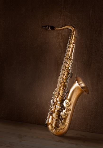 Premium Photo Sax Golden Tenor Saxophone Vintage Retro 