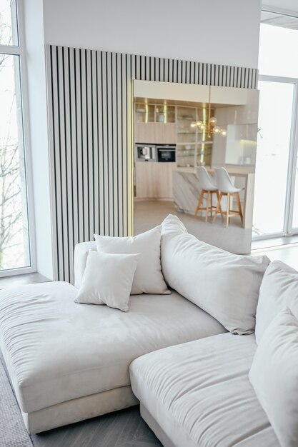 Scandinavian Style Bright Classic Modern Luxury Living Dining Room