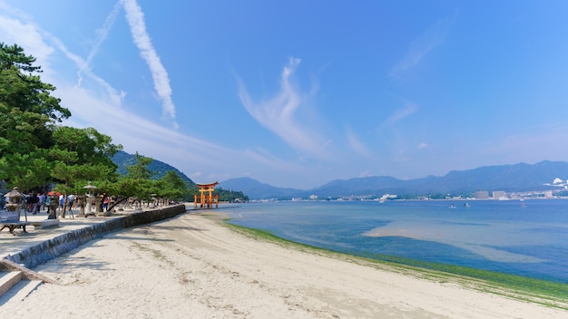 Premium Photo Scenery Of Sea Coast On Miyajima Island Viewing The