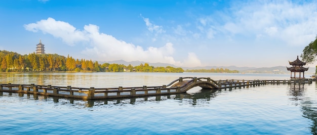 景色の良い風景の池を旅する中国 無料の写真