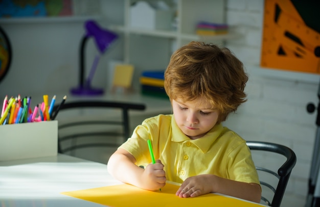 Premium Photo | Schoolboy. back to school. homework. lessons. school ...