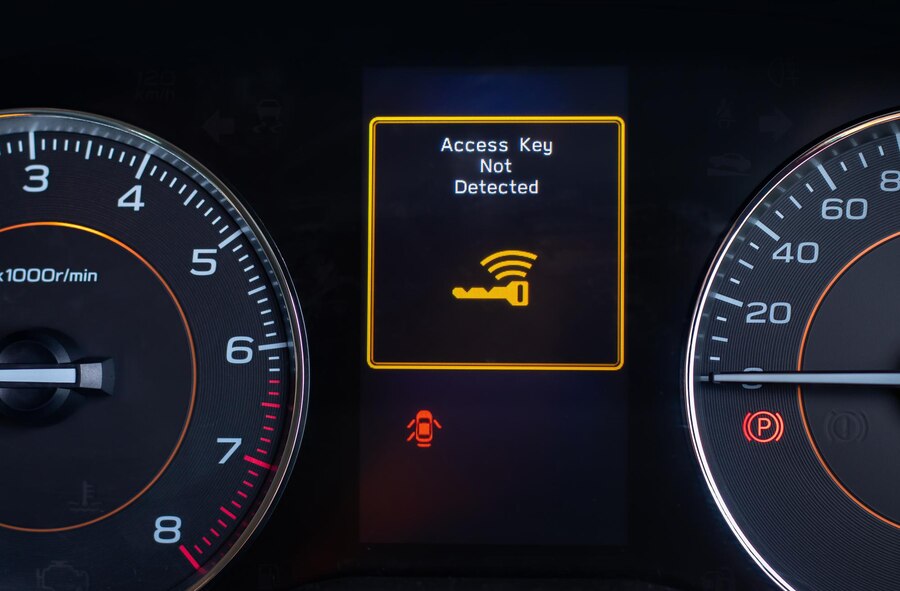 Premium Photo | Screen display of car status warning light on dashboard ...