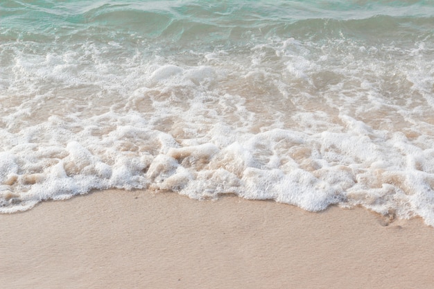 Premium Photo | Sea waves hit the beach