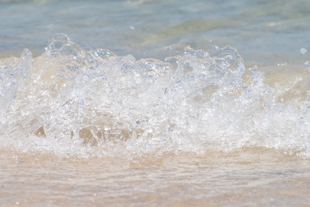 Premium Photo | Sea waves hitting the beach