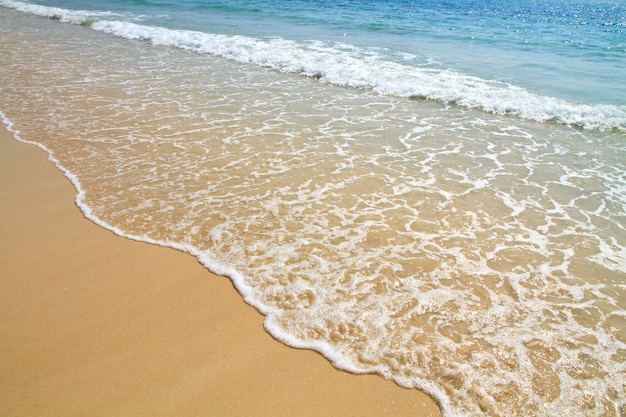 Premium Photo | Sea waves and sand beach