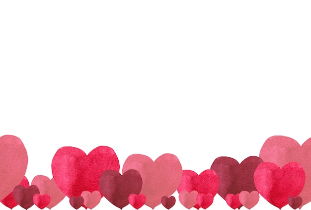 Premium Photo Seamless Bottom Border For Valentines Day Of Simple