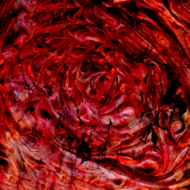 赤と黒の色の泡の明るい質感とのシームレスな壁紙 プレミアム写真