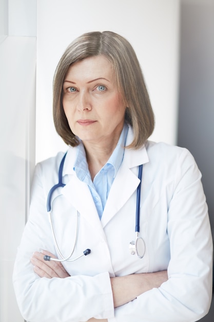 Serious Doctor With Crossed Arms Photo 