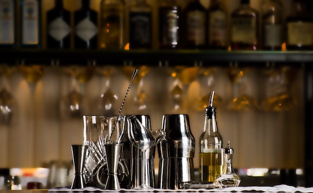 Liqueurs And Strong Mixed Media, Restaurant Bar Shelving