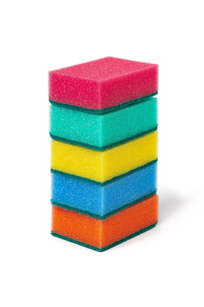 Premium Photo | Set of different bright colored rectangular foam ...