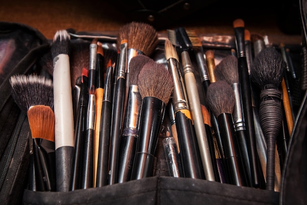 Download Free Set Professional Cosmetics Brushes Of Professional Makeup Artist Use our free logo maker to create a logo and build your brand. Put your logo on business cards, promotional products, or your website for brand visibility.