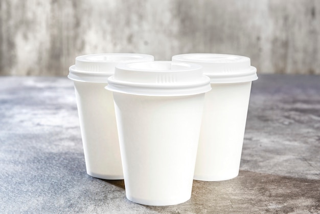 styrofoam cups with lids