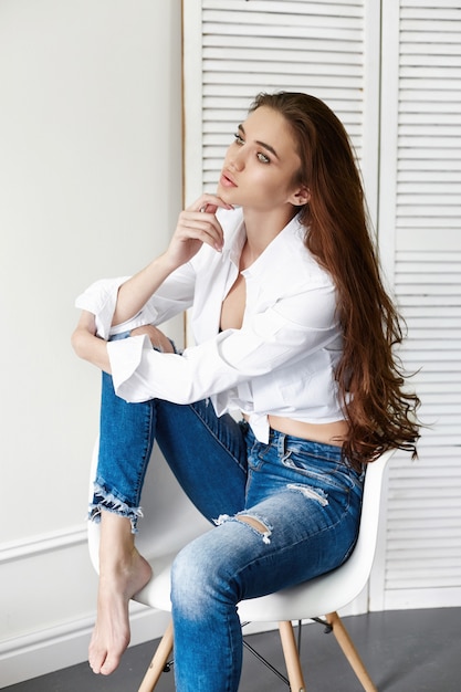 girl jeans and shirt