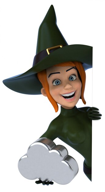 Premium Photo Sexy Witch 3d Character 3118