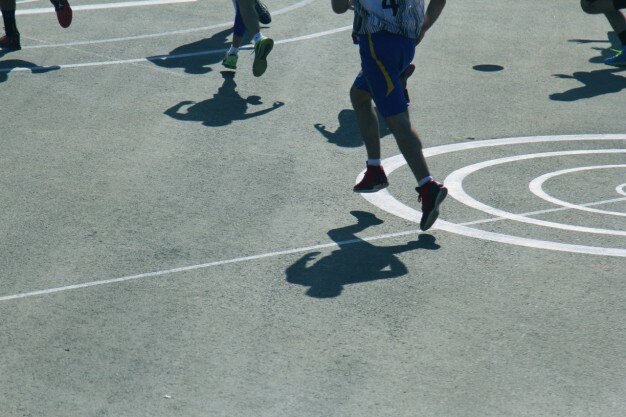 Shadows on the court Photo Free Download