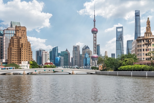 Premium Photo | Shanghai, the bund, urban construction and ...