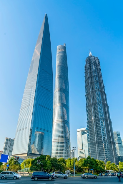 Premium Photo | Shanghai lujiazui financial district skyscrapers