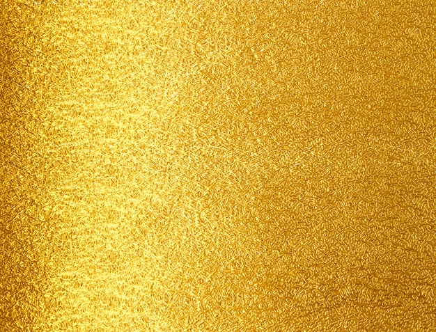 光沢のある黄色の葉ゴールドメタルテクスチャ背景 プレミアム写真