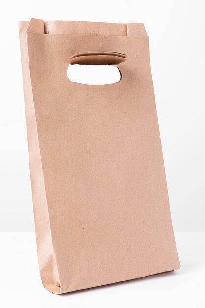 Free Photo | Shopping brown paper bag side view