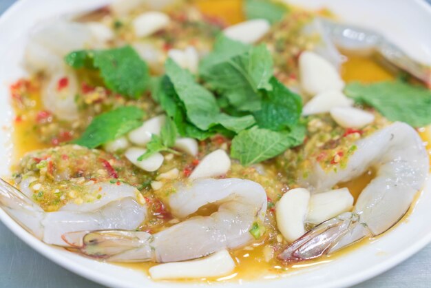 Premium Photo | Shrimp in fish sauce