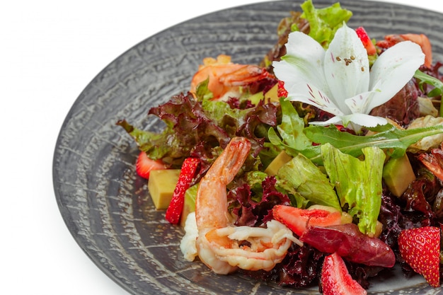 Premium Photo Shrimp Salad In Plate