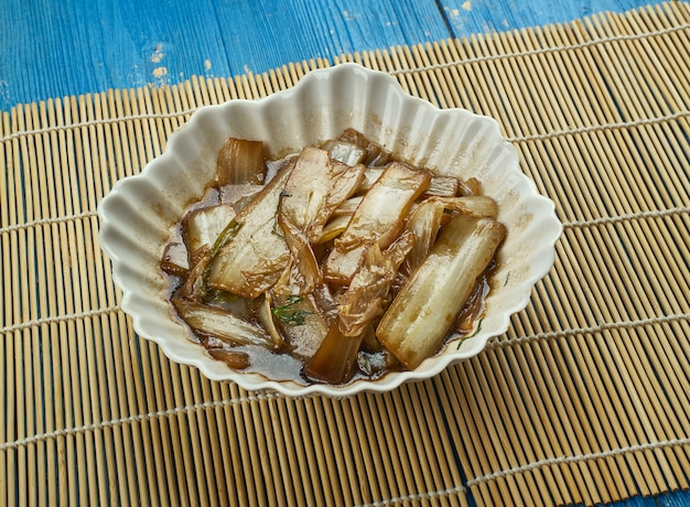 Premium Photo | Sichuan napa cabbage - suan la bai cai, vegetable side ...