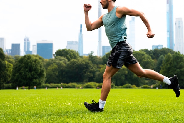 man running