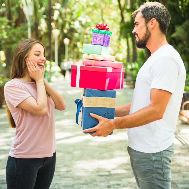 giving a girl a gift