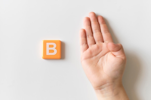 Free Photo | Sign Language Hand Showing Letter B B