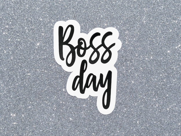 Free Photo | Sign with boss day celebration