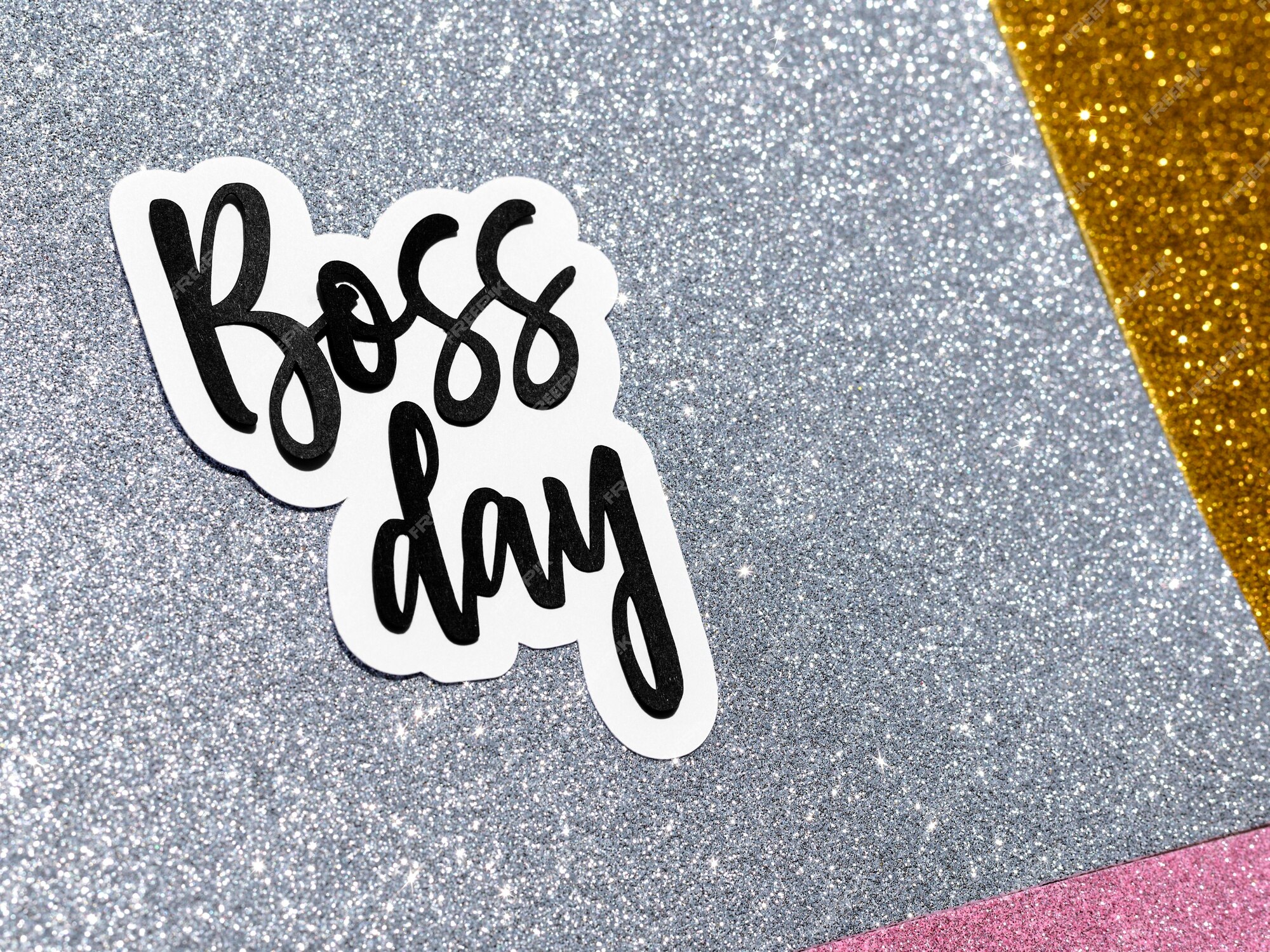 Free Photo | Sign with boss day event