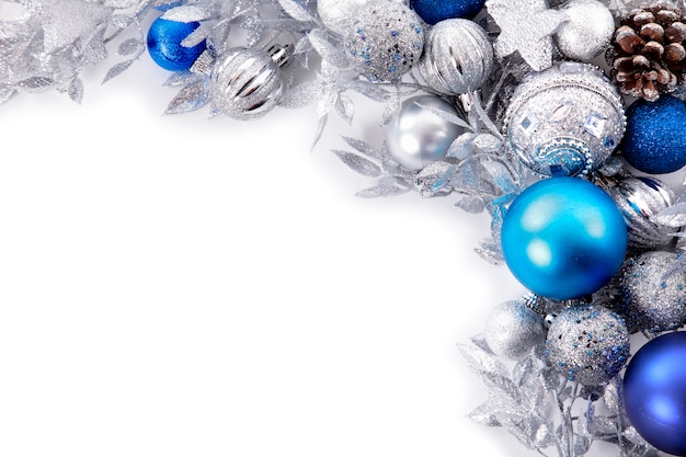 silver colored christmas ornaments