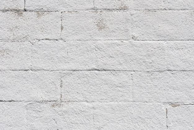 シンプルな白いレンガ壁の背景 無料の写真