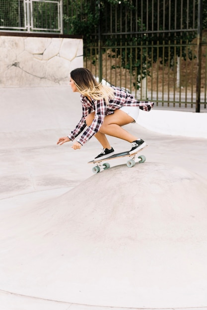 Free Photo | Skater girl on board