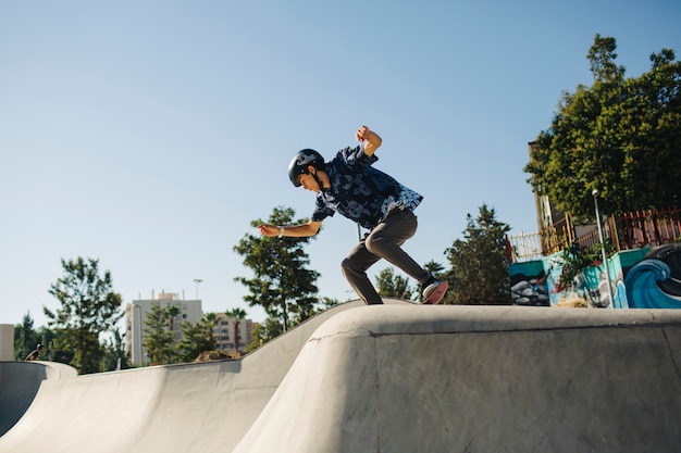 Free Photo | Skater, skatepark and sunny day