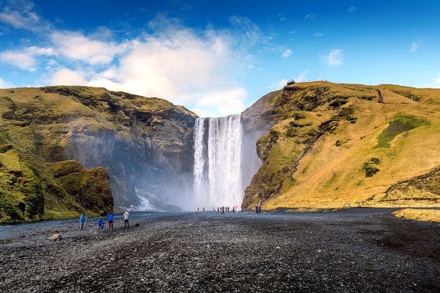 Free Photo | Skogafoss waterfall in iceland.